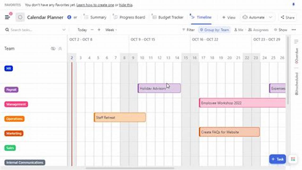 Project Calendar Google