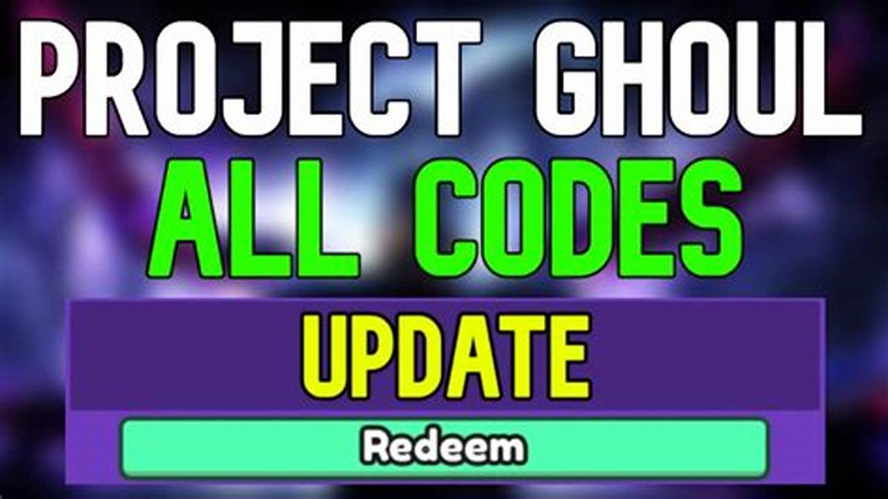 Project Ghoul Codes 2024 April 20