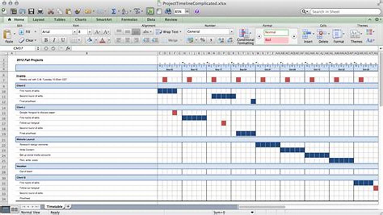 Creating an Effective Project Schedule Template with Excel 2010