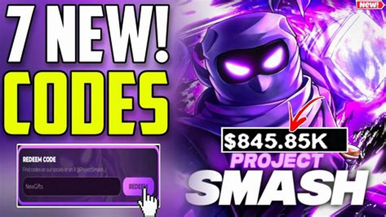 Project Smash Codes 2024 September