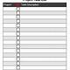 Project Task List Template Word
