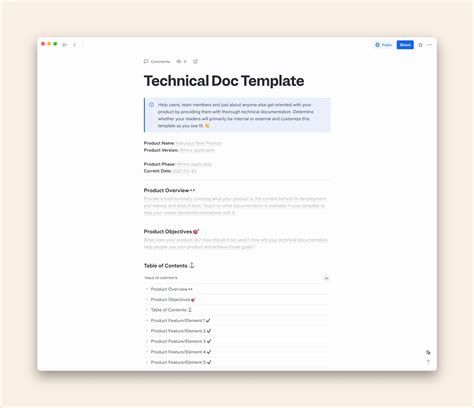 Project Technical Documentation Template