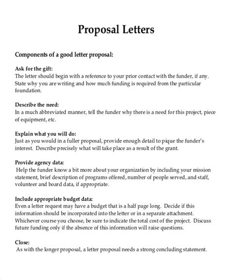 39+ Free Proposal Letter Template Format, Sample & Example