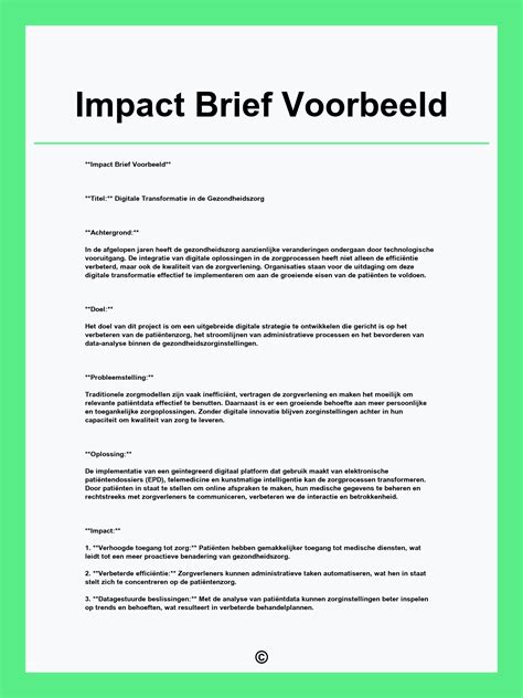 Project Brief Voorbeeld