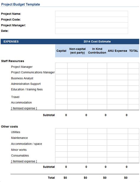 41 Useful Project Budget Templates (Excel / Word) ᐅ TemplateLab