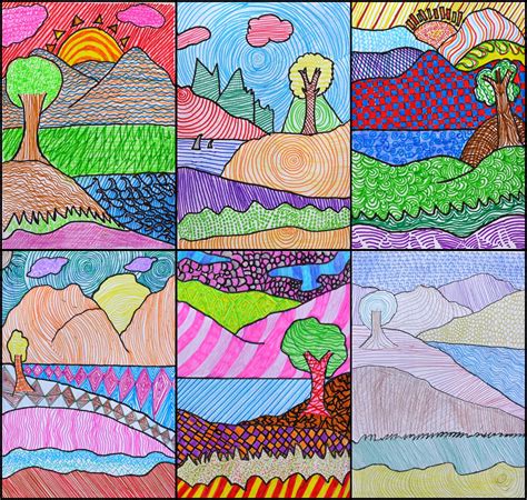 Project Idea 1: Texture Landscape Art