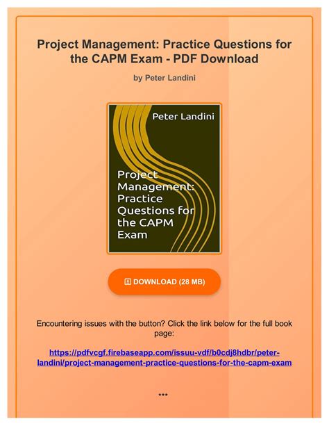 Project Management: Practice Questions For The CAPM Exam