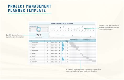 Project Management Planner Template