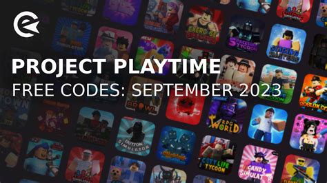 Project Playtime Codes - Roblox June 2023 -