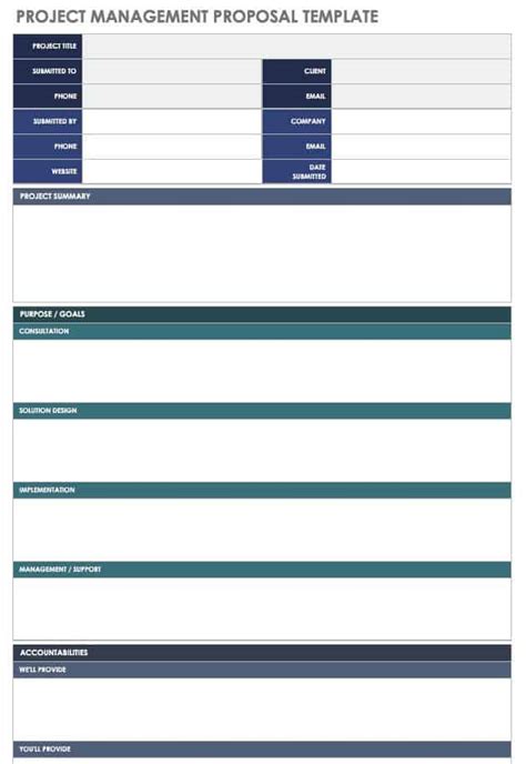 Project Proposal Template - Free Project Management Templates