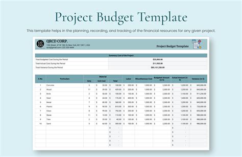 30 Great Project Budget Templates [Excel] TemplateArchive