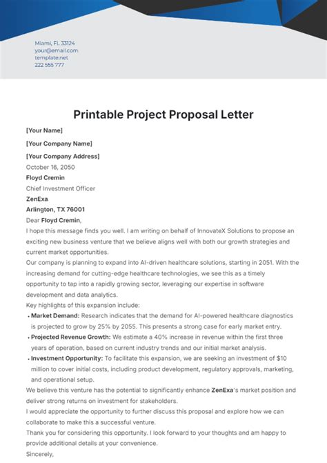 39+ Free Proposal Letter Template Format, Sample & Example