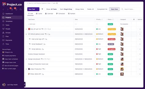 Project.co: Features