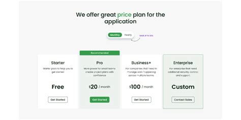 Project.co: Plans and pricing