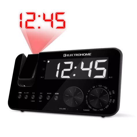 Wake Up to the Soothing Sounds of Electro Home's Projection AM/FM Clock Radio – Indulge in Your Perfect Morning Routine!