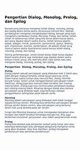Prolog dan Epilog Indonesia