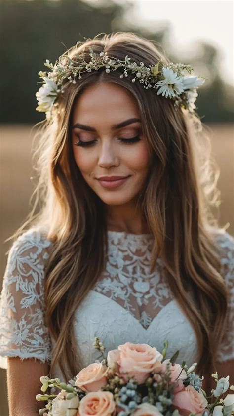 Prom Hairstyles With Flower Crown