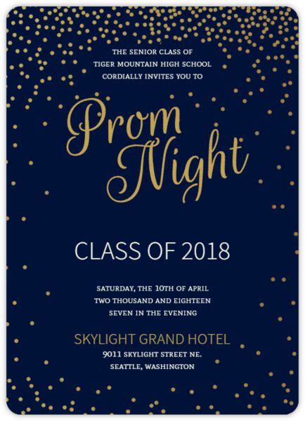 Prom Night Invitation Template