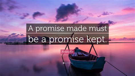 Promise kept