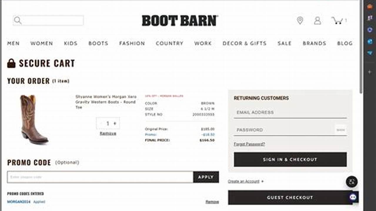 Promo Code For Boot Barn 2024 Promo
