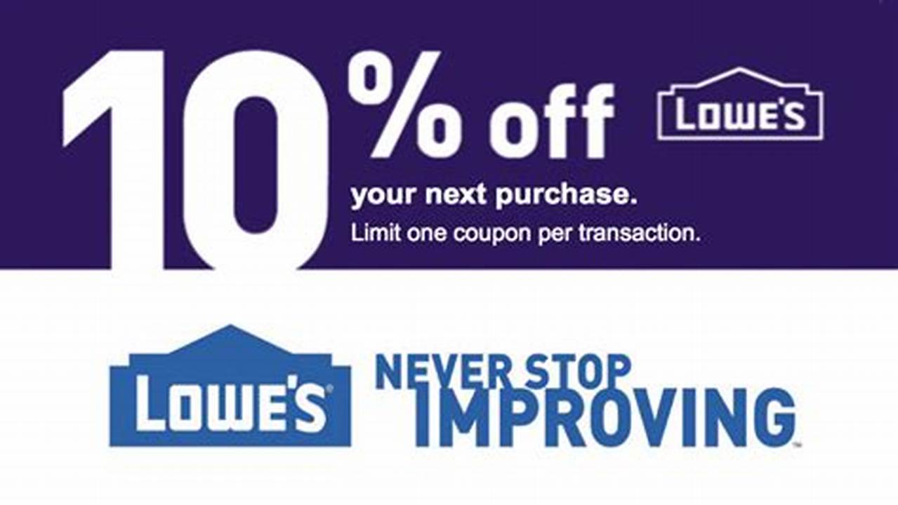 Promo Code For Lowes Online Order 2025 Coupon Code