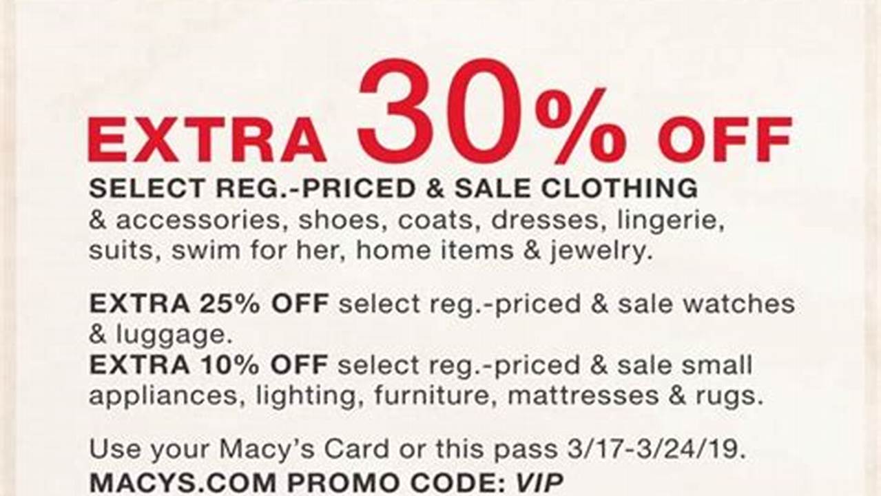 Promo Code For Macys 2024