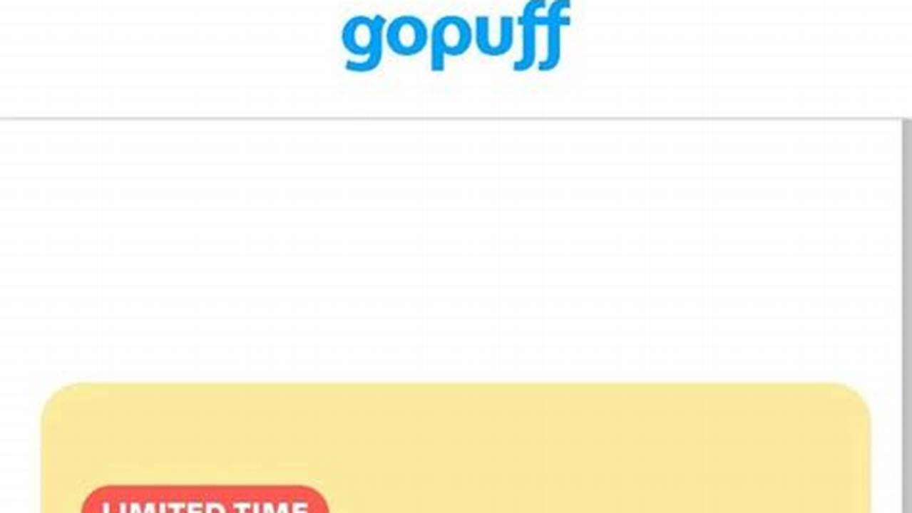 Promo Code Gopuff 2024