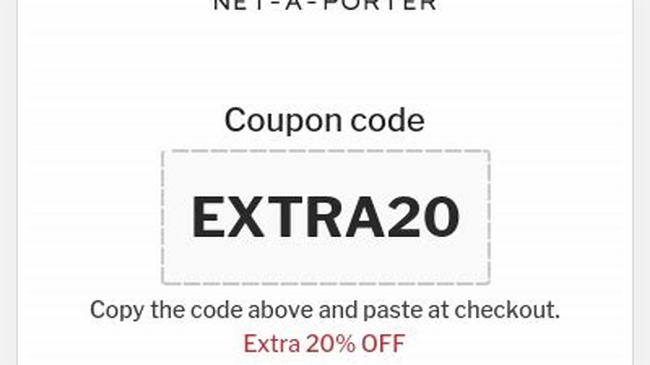 Promo Code Net A Porter 2024