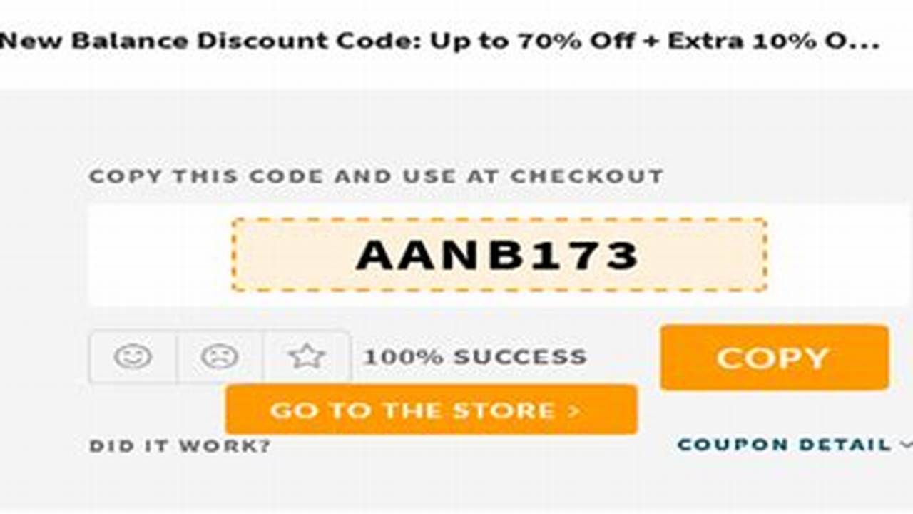 Promo Code New Balance 2024