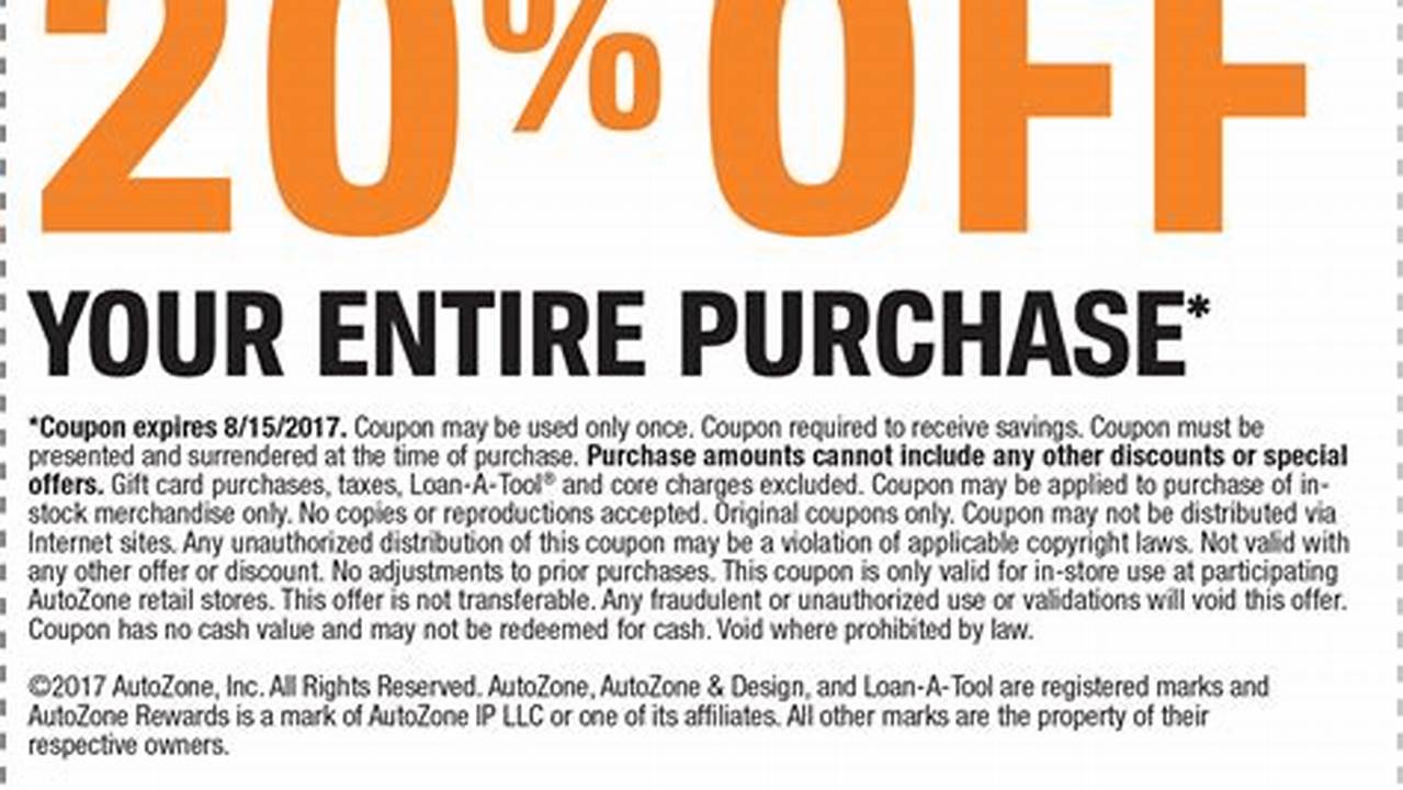 Promo Codes For Autozone 2025