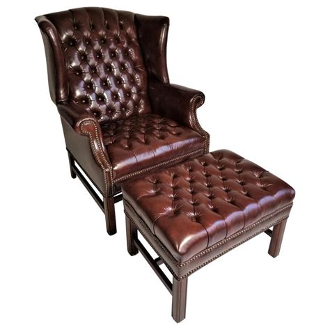 Promo Codes Leather Wingback Chair With Ottoman