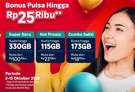 Tampilan promo-promo menarik dari Telkomsel