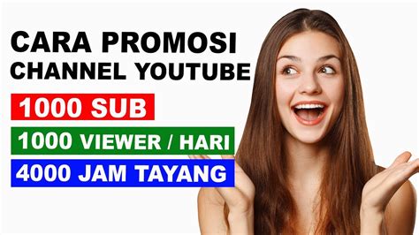 Promosi channel YouTube