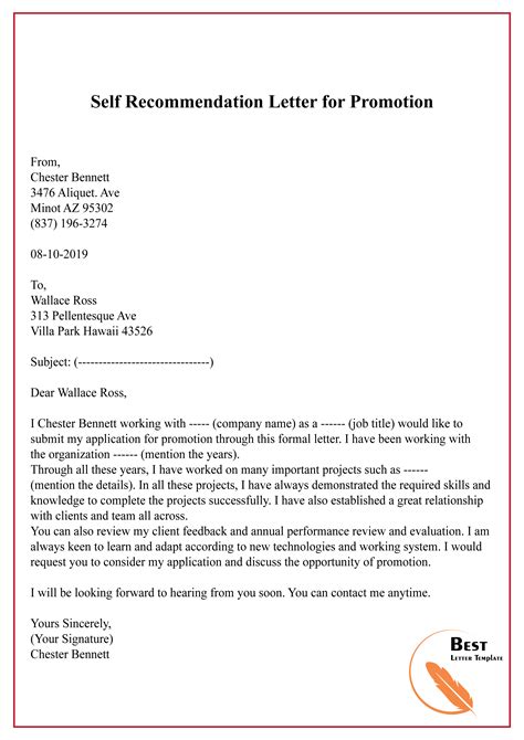 Promotion Recommendation Letter Samples: How To Write A Convincing Letter