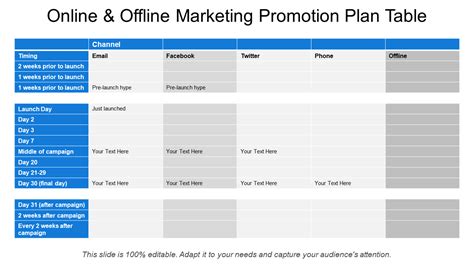 Promotional Plan Template
