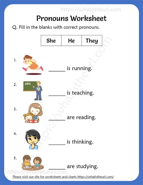Teaching Grade 2 Pronouns With Worksheets