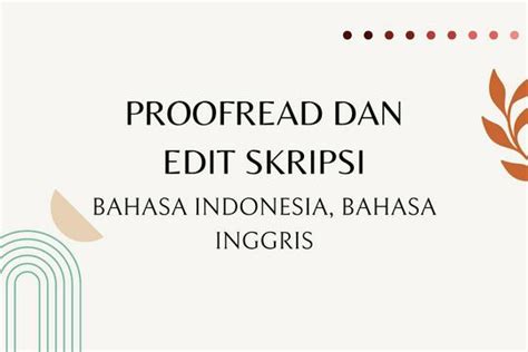 Proofread dan Edit Akhir
