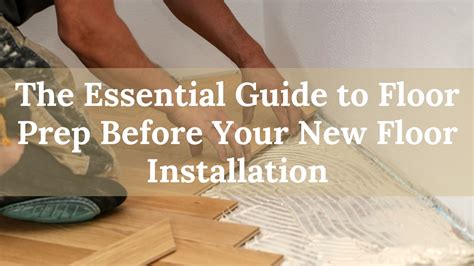 Proper Pre-Installation Prep