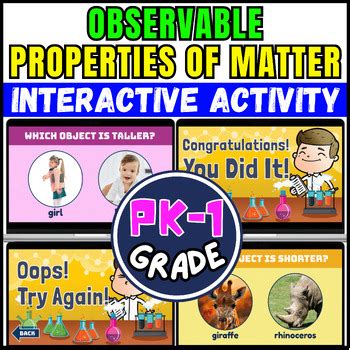 Experience the Magic of Matter: An Interactive Adventure into the Properties of the Physical World