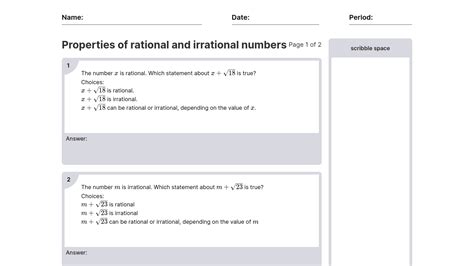 The Ultimate Guide to Understanding the Enigma of Rational and Irrational Numbers: Download your Free Properties PDF now!
