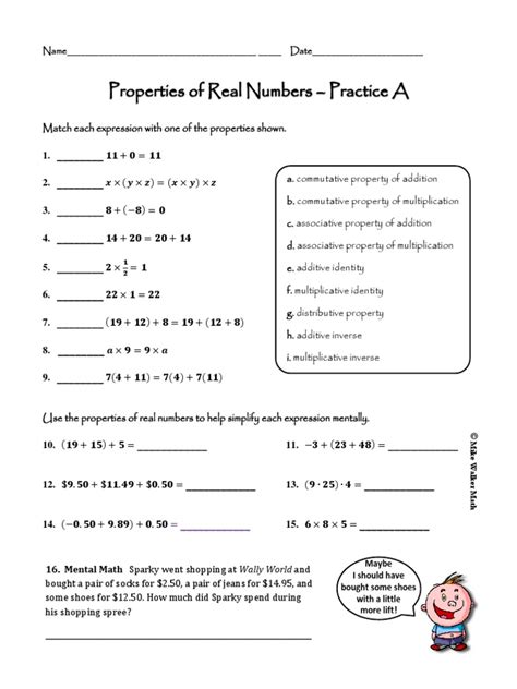 Uncovering the Secrets of Real Numbers: The Ultimate Properties of Real Numbers Worksheet Answers Revealed!