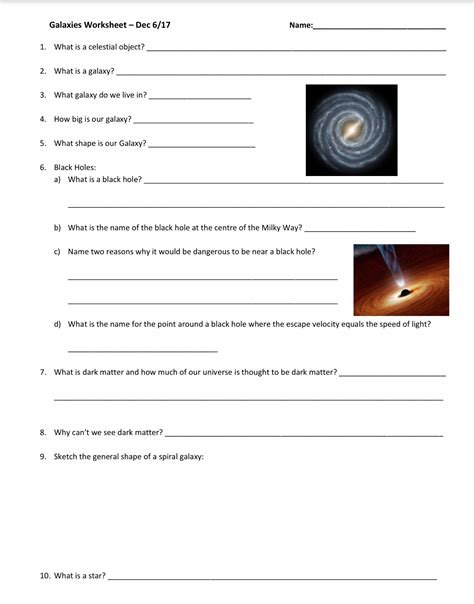 Properties Of Stars Worksheet Answer Key