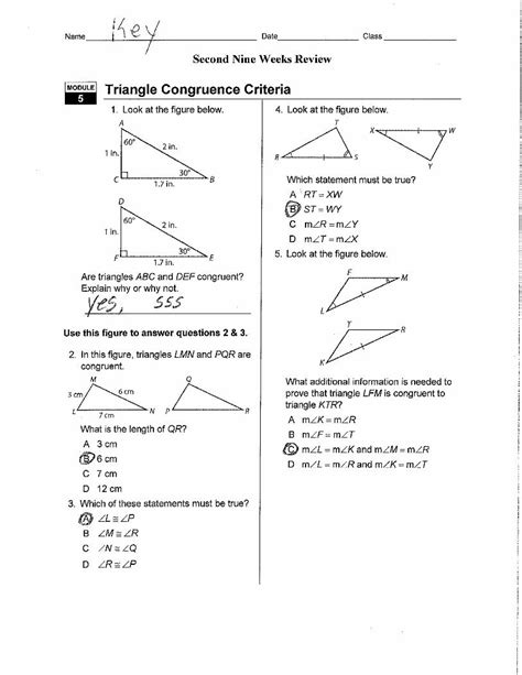 Unleash Your Triangular Prowess with Triumphant Properties of Triangles Module Quiz B