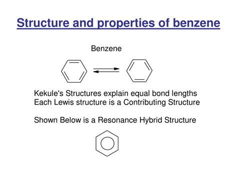 Properties of Benzene