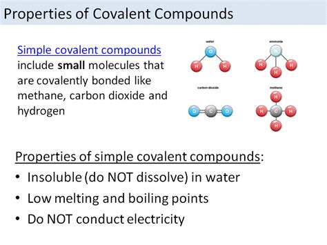 Properties of Covalent Compounds