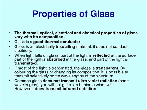 Properties of Glass