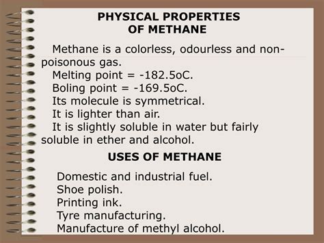 Properties of Methane