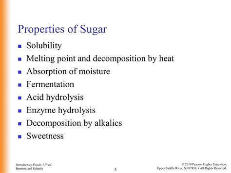 Properties of Sugar