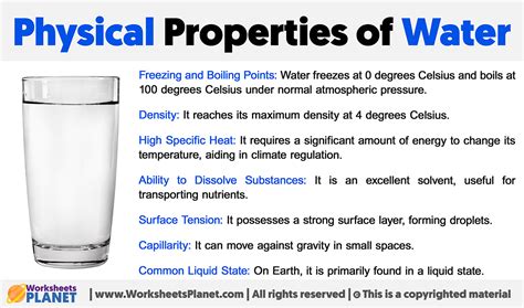 Properties of Water