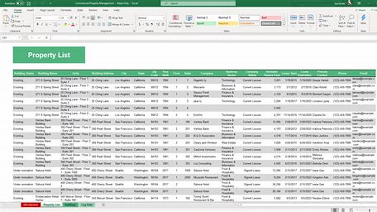Effective Property Management with the Power of Excel Templates
